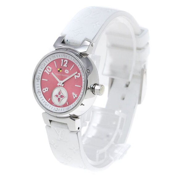 LOUIS VUITTON Tambour Lovely Cup Q1M02 12P diamond QZ Ladies Watch - Picture 1 of 11